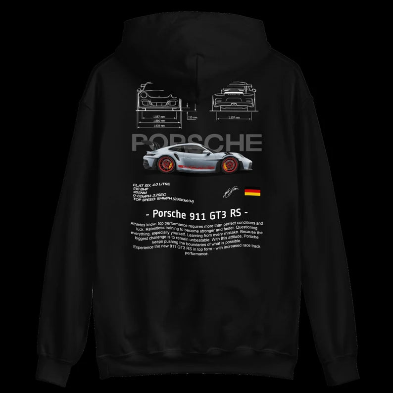 porsche 911 relaxed hoodie Thread Shade