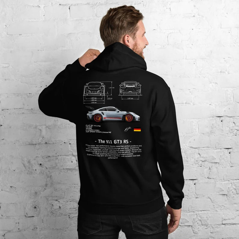 porsche 911 relaxed hoodie Thread Shade